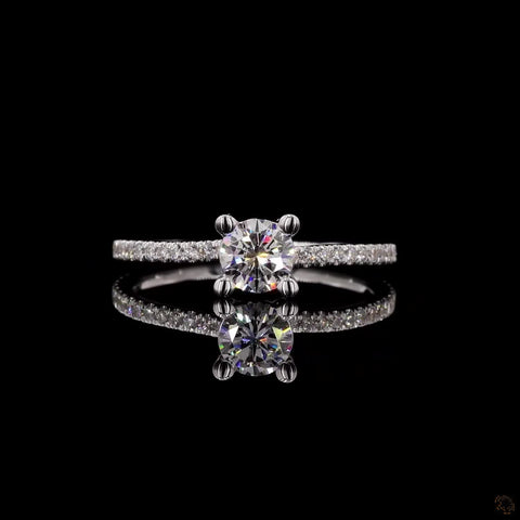 Awaken’s Solstice Spark: Diamond Solitaire Ring