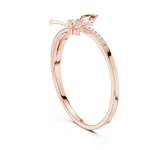 Gold Channel Setting Round Lab Grown Diamond Kezra Ring