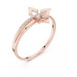 Gold Channel Setting Round Lab Grown Diamond Kezra Ring