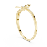 Gold Channel Setting Round Lab Grown Diamond Kezra Ring