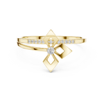 Gold Channel Setting Round Lab Grown Diamond Kezra Ring