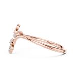 Gold Petal Setting Round Lab Grown Diamond Ravyn Ring