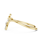 Gold Petal Setting Round Lab Grown Diamond Ravyn Ring