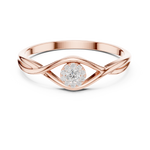 Gold Cluster Setting Round Lab Grown Diamond Orphe Ring