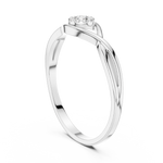 Gold Cluster Setting Round Lab Grown Diamond Orphe Ring