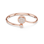 Gold Cluster Band Round Lab Grown Diamond Cynra Ring