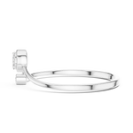 Gold Cluster Band Round Lab Grown Diamond Cynra Ring