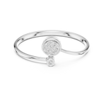 Gold Cluster Band Round Lab Grown Diamond Cynra Ring