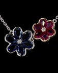 Awaken’s Sapphire Ruby  Radiance Diamond Necklace