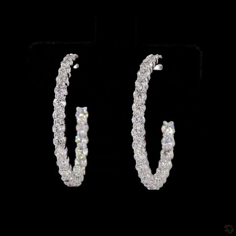 Awaken’s Radiant Hoops: Diamond Hoop Earrings