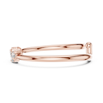 Gold Crown Setting Round Lab Grown Diamond Myrix Ring