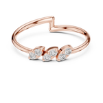 Gold Crown Setting Round Lab Grown Diamond Myrix Ring