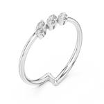 Gold Crown Setting Round Lab Grown Diamond Myrix Ring