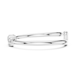 Gold Crown Setting Round Lab Grown Diamond Myrix Ring