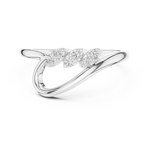 Gold Petal Setting Round Lab Grown Diamond Oryne Ring