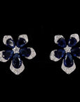 Awaken’s Bluebell Blooms  Diamond Earrings