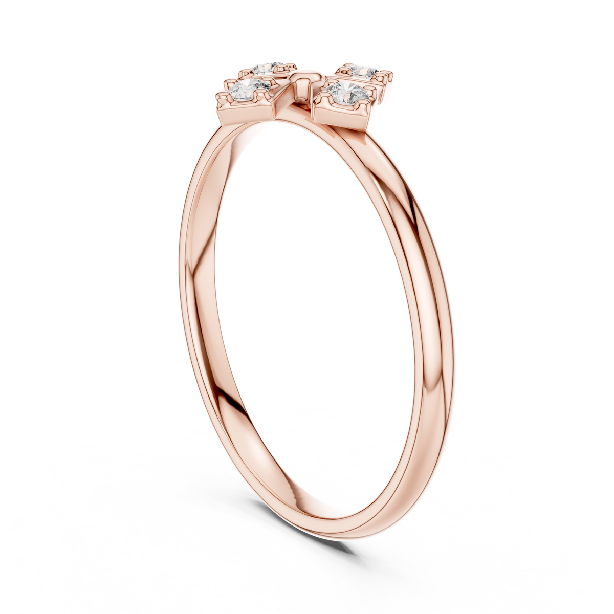 Gold Halo Setting Round Lab Grown Diamond Auvra Ring