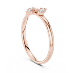 Gold Halo Setting Round Lab Grown Diamond Auvra Ring