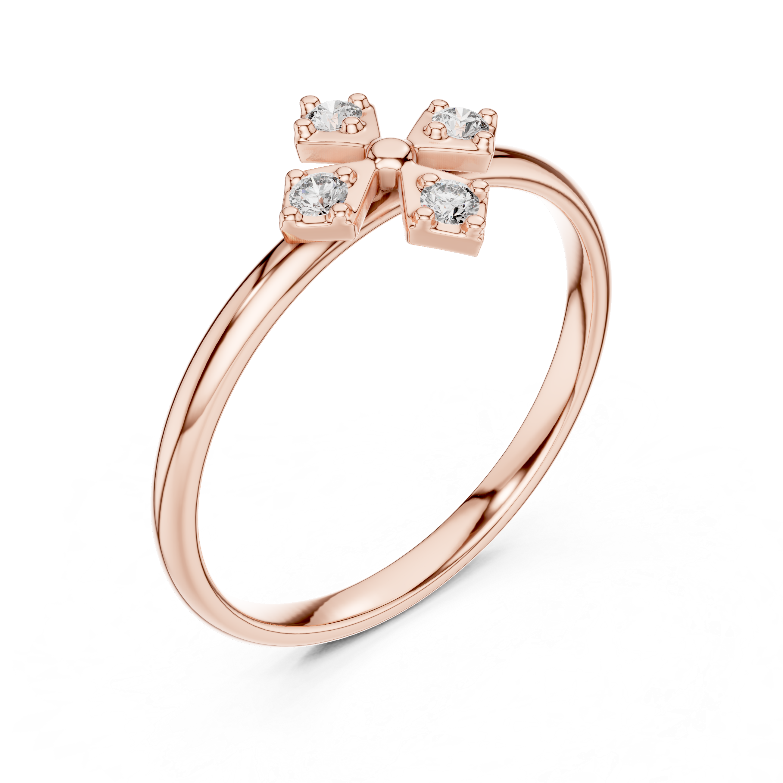 Gold Halo Setting Round Lab Grown Diamond Auvra Ring