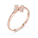 Gold Halo Setting Round Lab Grown Diamond Auvra Ring