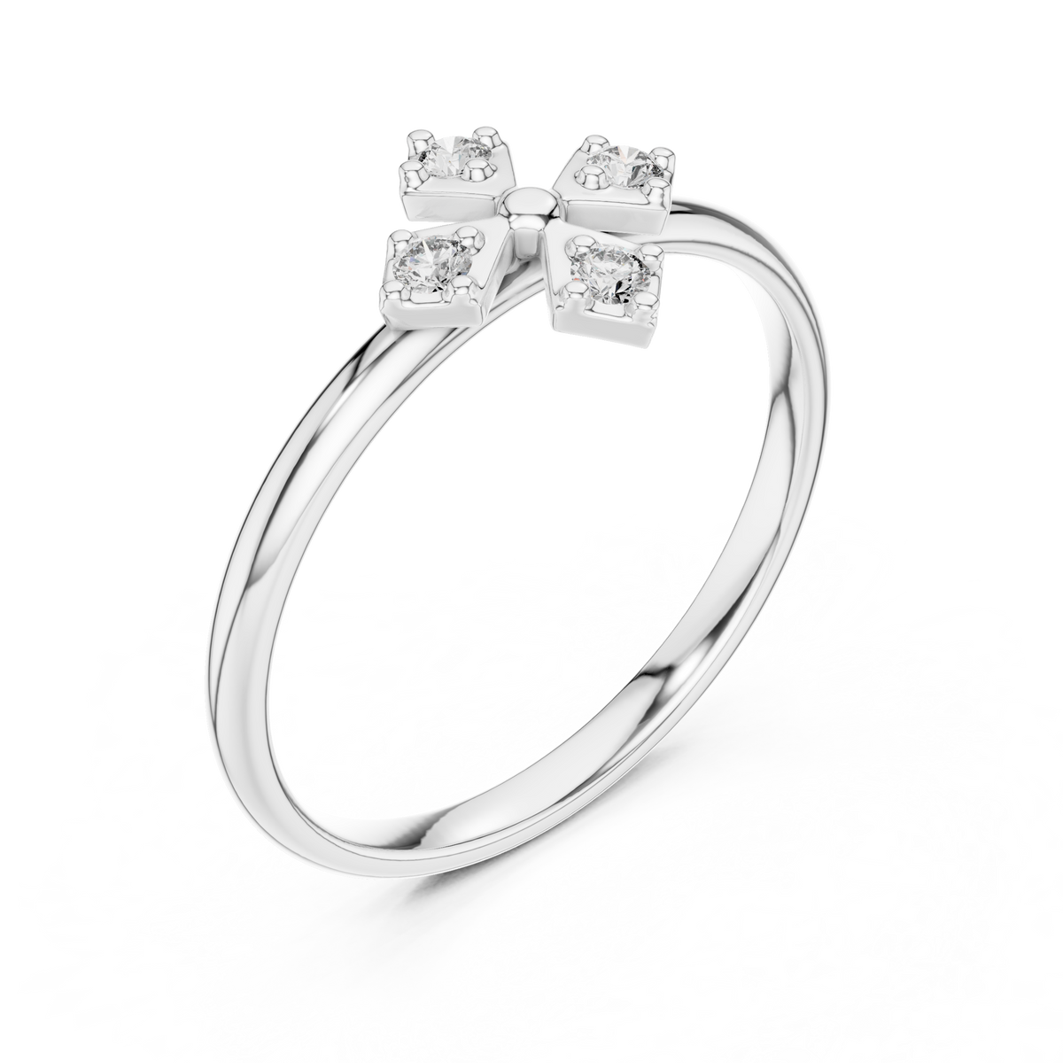 Gold Halo Setting Round Lab Grown Diamond Auvra Ring