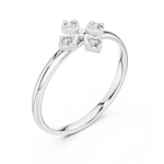 Gold Halo Setting Round Lab Grown Diamond Auvra Ring