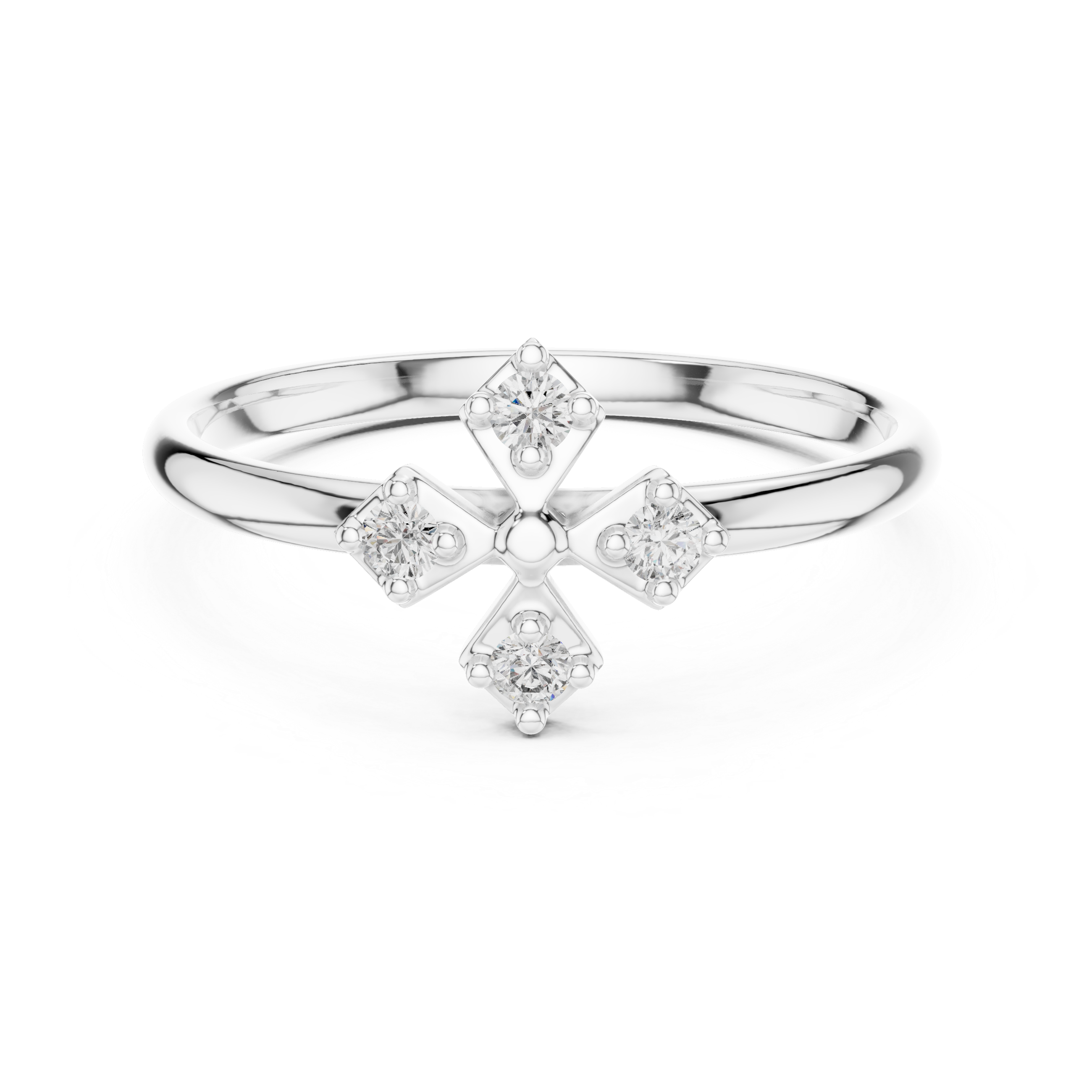 Gold Halo Setting Round Lab Grown Diamond Auvra Ring