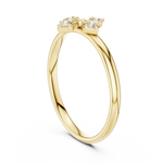 Gold Halo Setting Round Lab Grown Diamond Auvra Ring