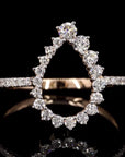 Timeless Teardrop: Pear Diamond Beauty Rings