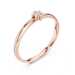 Gold Halo Setting Round Lab Grown Diamond Noxen Ring
