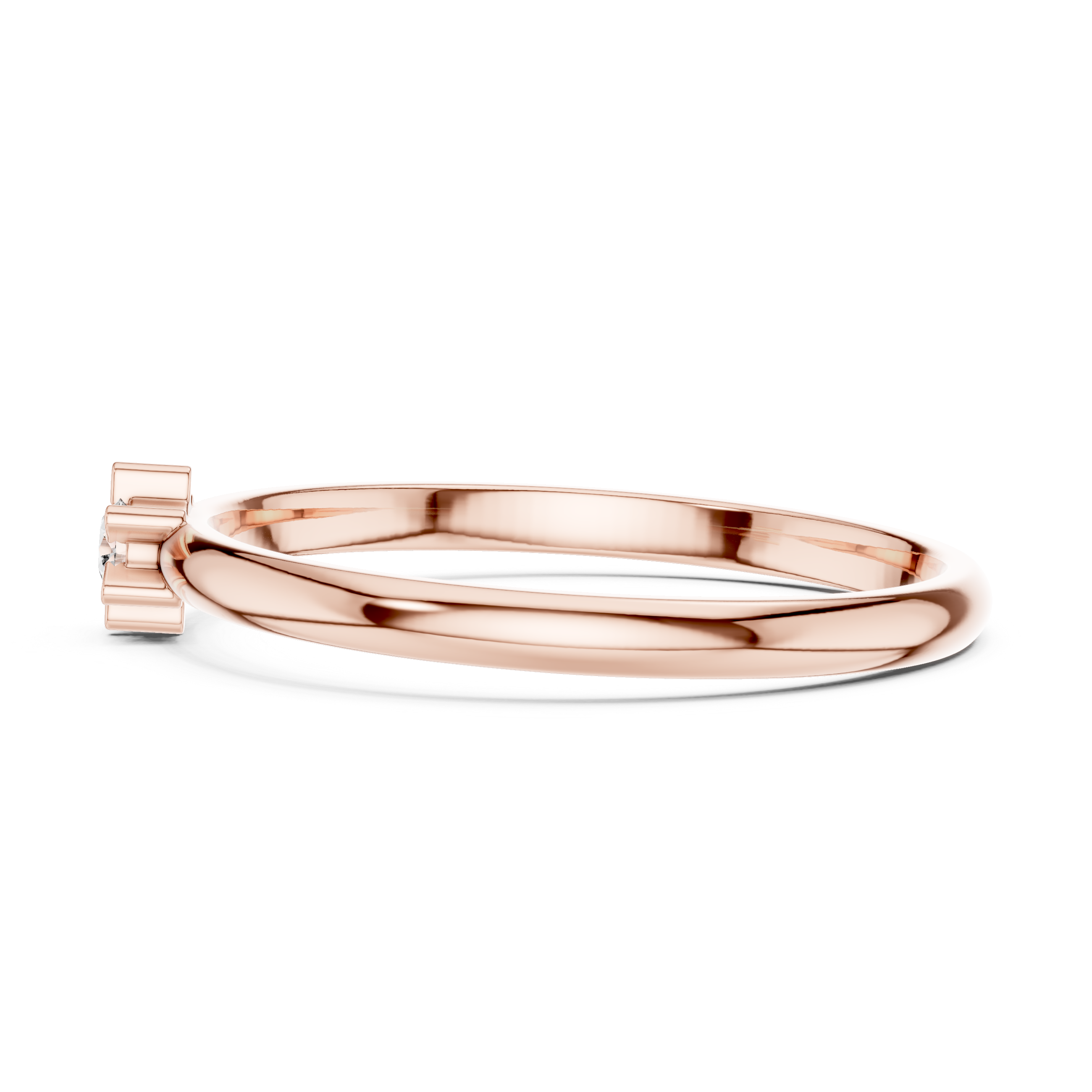 Gold Halo Setting Round Lab Grown Diamond Noxen Ring