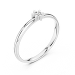 Gold Halo Setting Round Lab Grown Diamond Noxen Ring