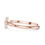 Gold Cluster Setting Round Lab Grown Diamond Ivarae Ring