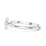 Gold Cluster Setting Round Lab Grown Diamond Ivarae Ring