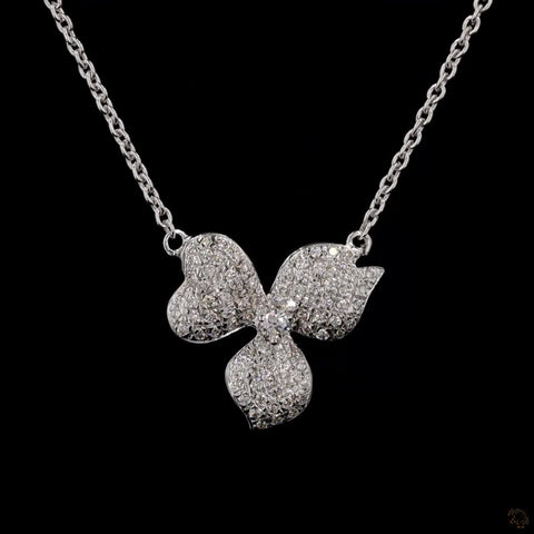 Awaken’s Timeless Floral:  Flower Diamond Necklace