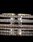 Trilogy Sparkle: Three-Line Diamond Ring