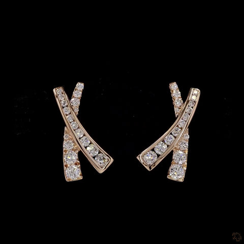 Awaken’s Knotted Charms  Diamond Earrings