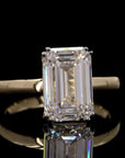 Awaken’s Luminary Spark: Emerald-Cut Diamond Ring