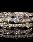 Awaken’s layered Luxury  Diamond Rings