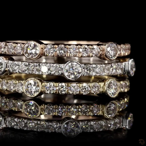 Awaken’s layered Luxury  Diamond Rings