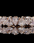 Timeless Sparkle: Pear-Shaped Eternity Diamond Ring