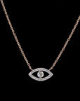 Awaken’s Celestial Eye: Diamond Pendant Necklace