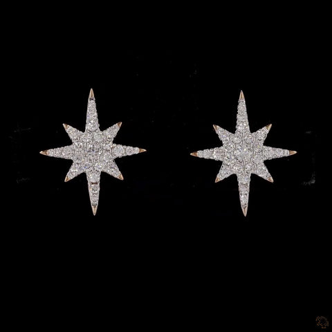 Awaken’s Cosmic Star  Diamond Earrings