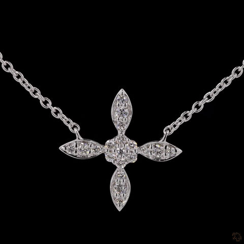 Awaken’s Petals of Perfection: Diamond Delight Necklace