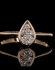 Pear Perfection: Exquisite Diamond Ring