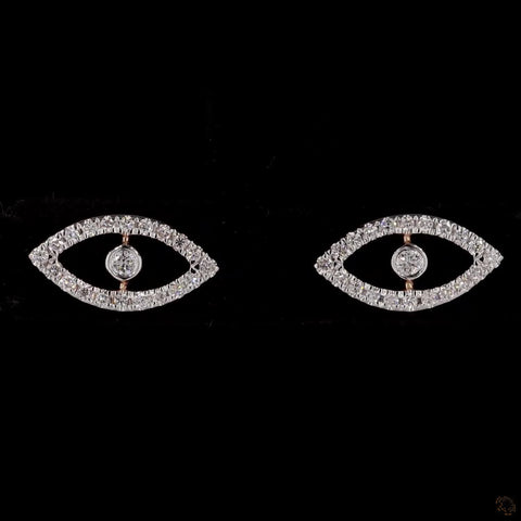 Awaken’s Mystic Gaze: Diamond Stud Earrings