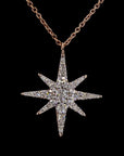 Awaken’s Dazzling Cosmos:  Star Diamond Pendant