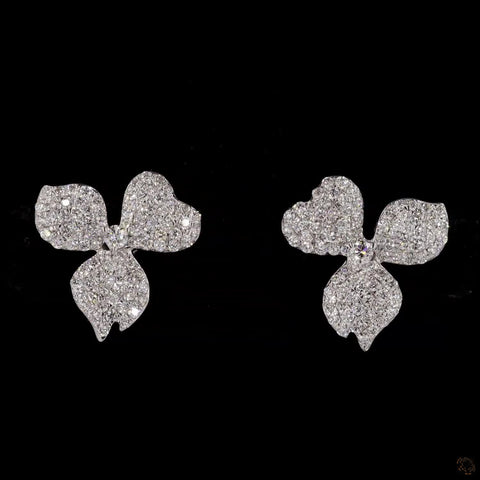 Timeless Tiffany Flora: Paper Flower Diamond Earrings