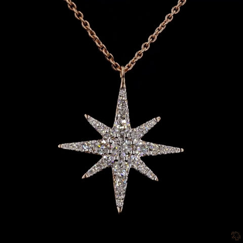 Dazzling Cosmos: Star Diamond Pendant