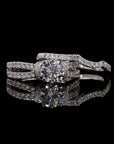 Twice the Radiance: Solitaire Twins Diamond Ring